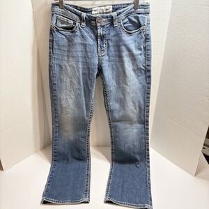 BKE Harper Bootcut Medium Wash Women’s Jeans 29R Distressed Cowboy
